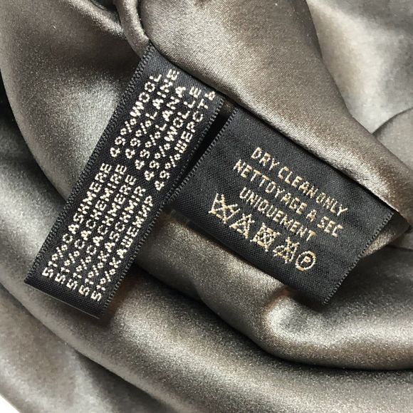 Ralph Lauren Black Label Gray Cashmere Wool Draped Skirt 2 Lined A-Line Ruffle - Picture 13 of 15